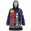 Australia  Anzac Custom Snug Hoodie - Anzac day Lest We Forget With Poppies And Camo Pattern Oodie