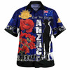 Australia  Anzac Custom Hawaiian Shirt - Anzac day Lest We Forget With Poppies And Camo Pattern Shirt