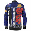 Australia  Anzac Custom Long Sleeve Shirt - Anzac day Lest We Forget With Poppies And Camo Pattern Shirt