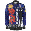 Australia  Anzac Custom Long Sleeve Shirt - Anzac day Lest We Forget With Poppies And Camo Pattern Shirt