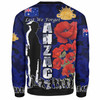 Australia  Anzac Custom Sweatshirt - Anzac day Lest We Forget With Poppies And Camo Pattern Sweatshirt