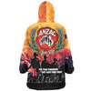 Australia  Anzac Custom Snug Hoodie - Anzac day For Your Tomorrow They Gave Their Today With Poppies And Flag Style Oodie