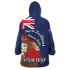 New Zealand Anzac Day Custom Snug Hoodie - FLag Anzac Day Maori Patterns Snug Hoodie
