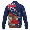 New Zealand Baseball Jacket - Custom FLag Anzac Day Maori Patterns