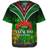 New Zealand Anzac Day Custom Baseball Shirt - Anzac Day NZ Flag Traditional Maori Patterns Baseball Shirt