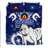 Canterbury-Bankstown Bulldogs Naidoc Week Custom Bedding Set - For Our Elders Doggies Aboriginal Inspired Bedding Set