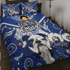 Cronulla-Sutherland Sharks Naidoc Week Custom Quilt Bed Set - Naidoc Week Doggies Quilt Bed Set