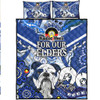 Cronulla-Sutherland Sharks Naidoc Week Custom Quilt Bed Set - Naidoc Week Doggies Quilt Bed Set