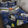 North Queensland Cowboys Naidoc Custom Quilt Bed Set - For Our Elders Home Jersey Quilt Bed Set