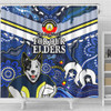 North Queensland Cowboys Naidoc Custom Shower Curtain - For Our Elders Home Jersey Shower Curtain