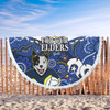 North Queensland Cowboys Naidoc Custom Beach Blanket - For Our Elders Home Jersey Beach Blanket