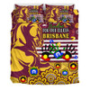 Brisbane Broncos Naidoc Week Custom Bedding Set - For Our Elders Brisbane Broncos Aboriginal Inspired Bedding Set