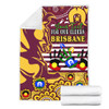 Brisbane Broncos Naidoc Week Custom Blanket - For Our Elders Brisbane Broncos Aboriginal Inspired Blanket