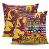 Brisbane Broncos Naidoc Week Custom Pillow Covers - For Our Elders Brisbane Broncos Aboriginal Inspired Pillow Covers