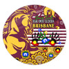 Brisbane Broncos Naidoc Week Custom Round Rug - For Our Elders Brisbane Broncos Aboriginal Inspired Round Rug