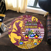 Brisbane Broncos Naidoc Week Custom Round Rug - For Our Elders Brisbane Broncos Aboriginal Inspired Round Rug