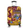 Brisbane Broncos Naidoc Week Custom Luggage Cover - For Our Elders Brisbane Broncos Aboriginal Inspired Luggage Cover