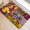 Brisbane Broncos Naidoc Week Custom Door Mat - For Our Elders Brisbane Broncos Aboriginal Inspired Door Mat