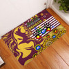 Brisbane Broncos Naidoc Week Custom Door Mat - For Our Elders Brisbane Broncos Aboriginal Inspired Door Mat