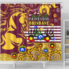 Brisbane Broncos Naidoc Week Custom Shower Curtain - For Our Elders Brisbane Broncos Aboriginal Inspired Shower Curtain