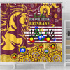 Brisbane Broncos Naidoc Week Custom Shower Curtain - For Our Elders Brisbane Broncos Aboriginal Inspired Shower Curtain