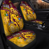 Brisbane Broncos Naidoc Week Custom Car Seat Covers - Bronx For Our Elders Aboriginal Inspired Car Seat Covers