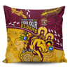 Brisbane Broncos Naidoc Week Custom Pillow Covers - Bronx For Our Elders Aboriginal Inspired Pillow Covers