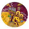 Brisbane Broncos Naidoc Week Custom Round Rug - Bronx For Our Elders Aboriginal Inspired Round Rug