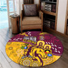 Brisbane Broncos Naidoc Week Custom Round Rug - Bronx For Our Elders Aboriginal Inspired Round Rug