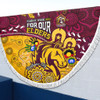 Brisbane Broncos Naidoc Week Custom Beach Blanket - Bronx For Our Elders Aboriginal Inspired Beach Blanket