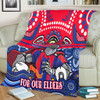 Newcastle Knights Naidoc Week Custom Blanket - For Our Elders Home Jersey Blanket