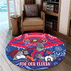 Newcastle Knights Naidoc Week Custom Round Rug - For Our Elders Home Jersey Round Rug