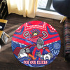 Newcastle Knights Naidoc Week Custom Round Rug - For Our Elders Home Jersey Round Rug