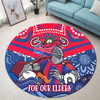 Newcastle Knights Naidoc Week Custom Round Rug - For Our Elders Home Jersey Round Rug