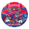 Newcastle Knights Naidoc Week Custom Round Rug - For Our Elders Home Jersey Round Rug