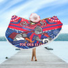 Newcastle Knights Naidoc Week Custom Beach Blanket - For Our Elders Home Jersey Beach Blanket
