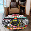 Penrith Panthers Naidoc Week Custom Round Rug - For Our Elders Home Jersey Round Rug