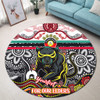 Penrith Panthers Naidoc Week Custom Round Rug - For Our Elders Home Jersey Round Rug