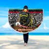 Penrith Panthers Naidoc Week Custom Beach Blanket - For Our Elders Home Jersey Beach Blanket