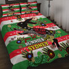 South Sydney Rabbitohs Custom Quilt Bed Set - For Our Elders Aboriginal Inspired Quilt Bed Set