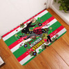 South Sydney Rabbitohs Custom Door Mat - For Our Elders Aboriginal Inspired Door Mat