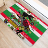 South Sydney Rabbitohs Custom Door Mat - For Our Elders Aboriginal Inspired Door Mat