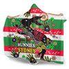 South Sydney Rabbitohs Custom Hooded Blanket - For Our Elders Aboriginal Inspired Hooded Blanket