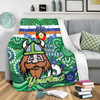 Canberra Raiders Naidoc Week Custom Blanket - For Our Elders Home Jersey Blanket