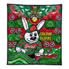 South Sydney Rabbitohs Custom Quilt - For Our Elders Home Jersey Quilt