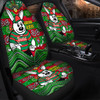 Rabbitohs Naidoc Week Custom Car Seat Covers - For Our Elders Home Jersey Car Seat Covers