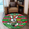 South Sydney Rabbitohs Custom Round Rug - For Our Elders Home Jersey Round Rug