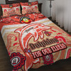 Redcliffe Dolphins Naidoc Week Custom Quilt Bed Set - For Our Elders Home Jersey Quilt Bed Set