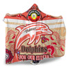 Redcliffe Dolphins Naidoc Week Custom Hooded Blanket - For Our Elders Home Jersey Hooded Blanket