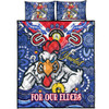 Sydney Roosters Naidoc Week Custom Quilt Bed Set - For Our Elders Home Jersey Quilt Bed Set